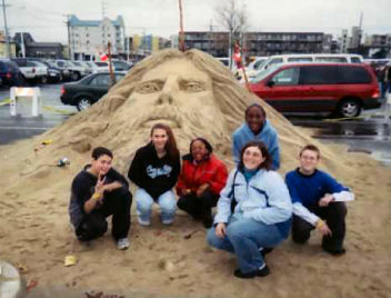 Youth retreat sand