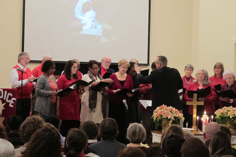 Adult choir at Village